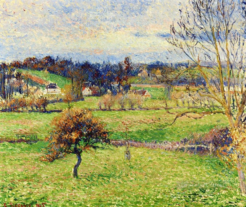 Campo en eragny 1885 Camille Pissarro Pintura al óleo
